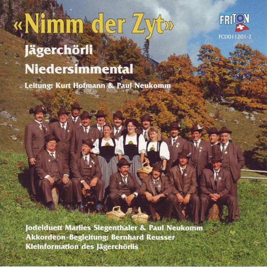CD "Nimm der Zyt" von Jägerchörli Niedersimmental